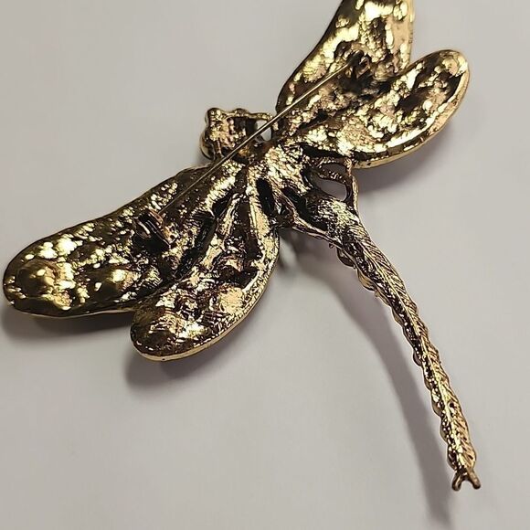 Multicolor Dragonfly Brooch - Picture 5 of 6